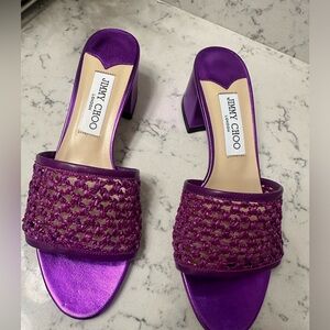 Jimmy Choo Sandals. Size 38, but it fit like 37, they run small. Never used.